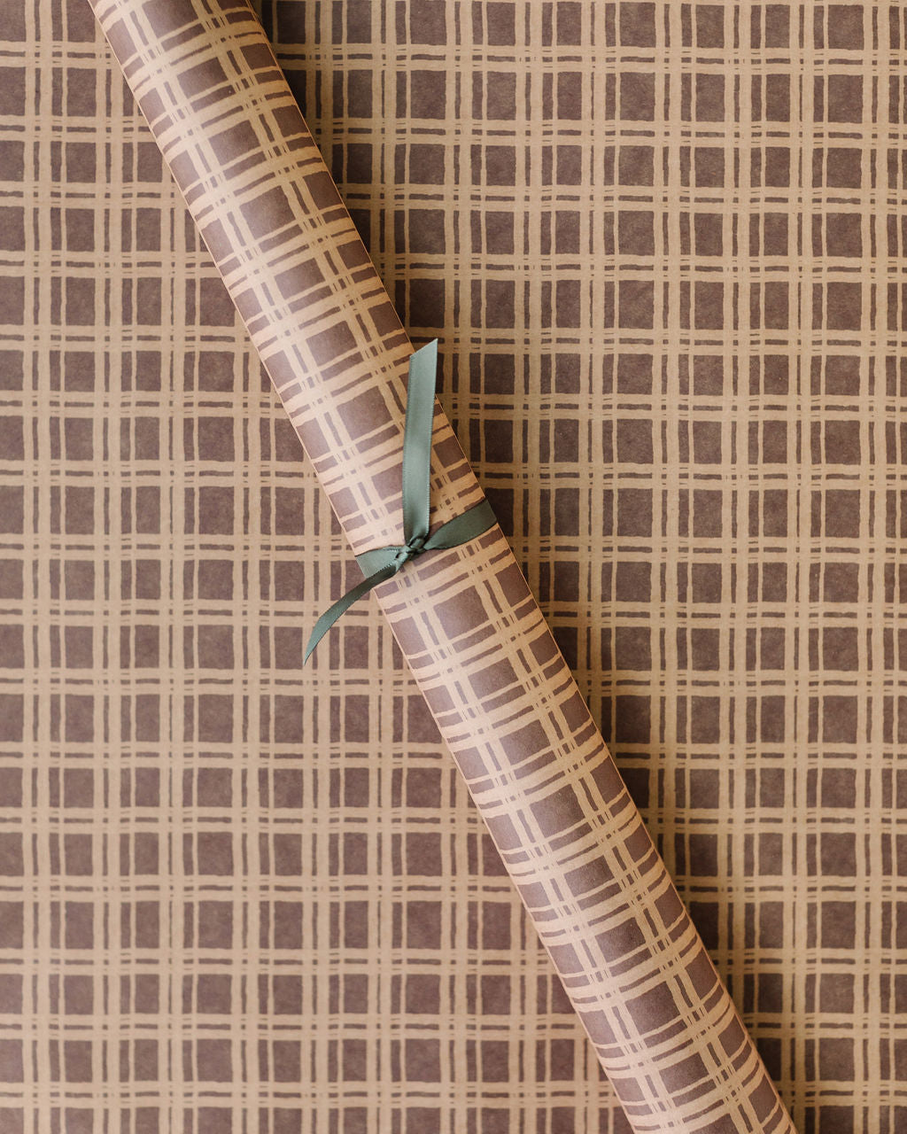 'Painted Plaid' Kraft Wrapping Sheets